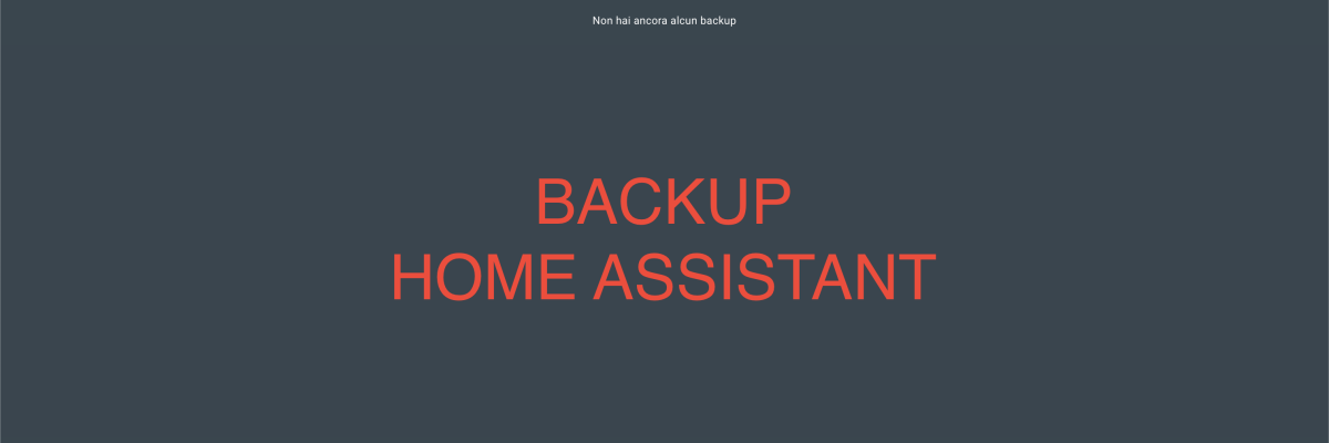 Backup Home Assistant su condivisione Samba senza addon