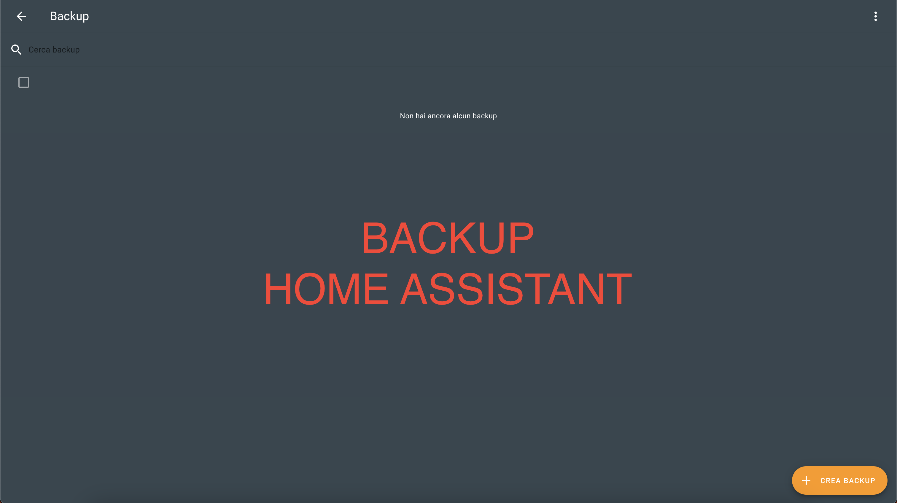 Backup Home Assistant su condivisione Samba senza addon